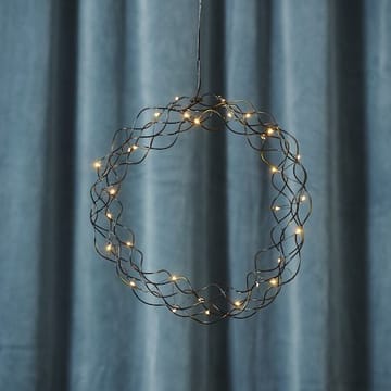 Curly krans med belysning 30 cm - svart - Belysning - Dekorasjonsbelysning - Dekorativ innendørsbelysning - Lyslist