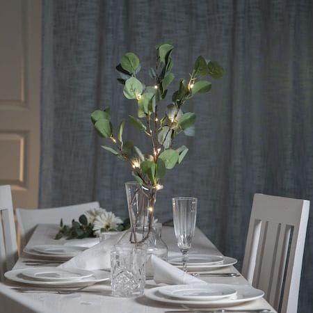 Eucalyptus dekorasjonskvist 30 cm - grønn - Belysning - Dekorasjonsbelysning - Dekorativ innendørsbelysning - Lyslist