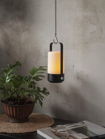 Flame Lantern lykt 10 cm - svart - Belysning - Dekorasjonsbelysning - Dekorativ innendørsbelysning - Batteridrevne lys