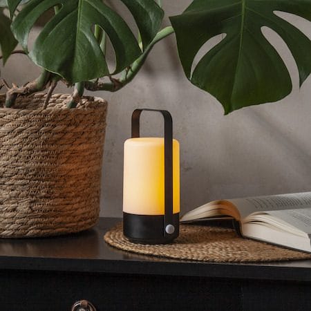 Flame Lantern lykt 10 cm - svart - Belysning - Dekorasjonsbelysning - Dekorativ innendørsbelysning - Batteridrevne lys