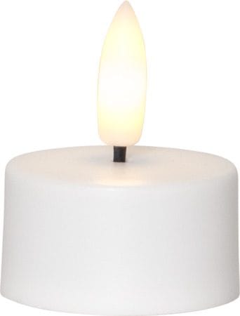 Flamme Charge LED-lys 24 cm - hvit - Belysning - Dekorasjonsbelysning - Dekorativ innendørsbelysning - Batteridrevne lys