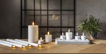 Flamme Charge LED-lys 24 cm - hvit - Belysning - Dekorasjonsbelysning - Dekorativ innendørsbelysning - Batteridrevne lys