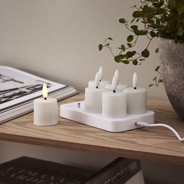 Flamme Charge LED-lys 6-pakning 14 cm - hvit - Belysning - Dekorasjonsbelysning - Dekorativ innendørsbelysning - Batteridrevne lys