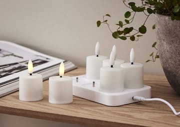 Flamme Charge LED-lys 6-pakning 14 cm - hvit - Belysning - Dekorasjonsbelysning - Dekorativ innendørsbelysning - Batteridrevne lys