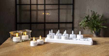 Flamme Charge LED-telys 12-pakning - hvit - Belysning - Dekorasjonsbelysning - Dekorativ innendørsbelysning - Batteridrevne lys