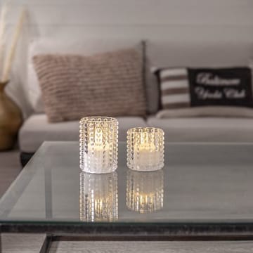 Flamme Dotty LED-lys 9 cm - transparent - Belysning - Dekorasjonsbelysning - Dekorativ innendørsbelysning - Batteridrevne lys