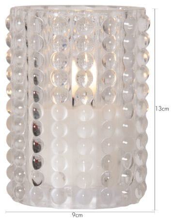 Flamme Dotty LED-lys 9 cm - transparent - Belysning - Dekorasjonsbelysning - Dekorativ innendørsbelysning - Batteridrevne lys
