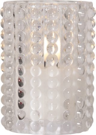 Flamme Dotty LED-lys 9 cm - transparent - Belysning - Dekorasjonsbelysning - Dekorativ innendørsbelysning - Batteridrevne lys