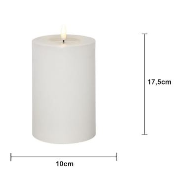 Flamme Flow Big LED-kubbelys 17,5 cm - hvit - Belysning - Dekorasjonsbelysning - Dekorativ innendørsbelysning - Batteridrevne lys