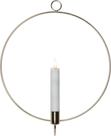 Flamme Ring innendørsdekorasjon 28 cm - messing - Belysning - Dekorasjonsbelysning - Dekorativ innendørsbelysning - Batteridrevne lys