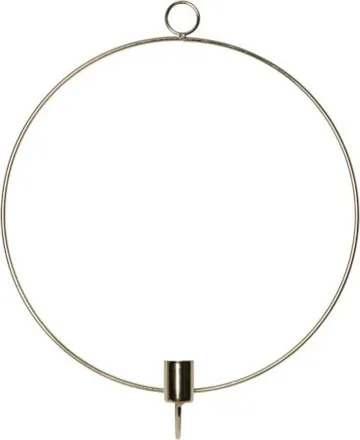 Flamme Ring innendørsdekorasjon 28 cm - messing - Belysning - Dekorasjonsbelysning - Dekorativ innendørsbelysning - Batteridrevne lys