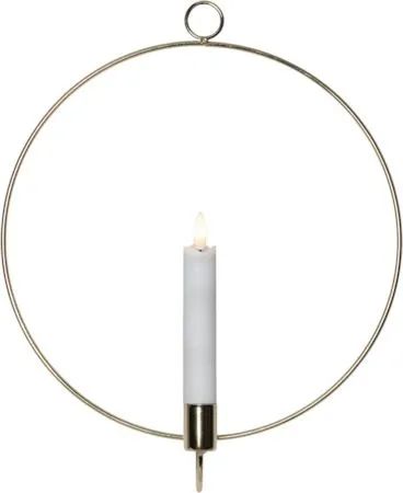 Flamme Ring innendørsdekorasjon 28 cm, messing