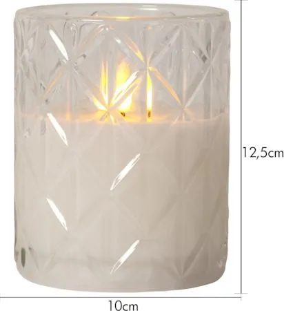 Flamme Romb LED-lys 10 cm - transparent - Belysning - Dekorasjonsbelysning - Dekorativ innendørsbelysning - Batteridrevne lys