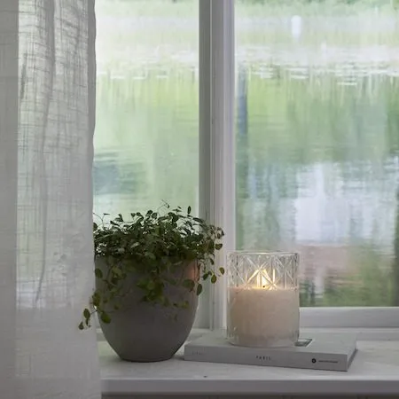 Flamme Romb LED-lys 10 cm - transparent - Belysning - Dekorasjonsbelysning - Dekorativ innendørsbelysning - Batteridrevne lys