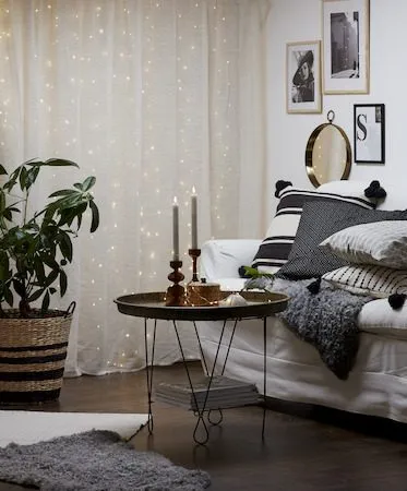 Flamme Rustic LED-antikklys, 2-pakning, 25 cm - hvit - Belysning - Dekorasjonsbelysning - Dekorativ innendørsbelysning - Batteridrevne lys