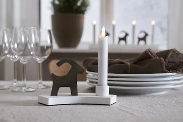 Flamme Rustic LED antikklys 2-pakning 15 cm - hvit - Belysning - Dekorasjonsbelysning - Dekorativ innendørsbelysning - Batteridrevne lys