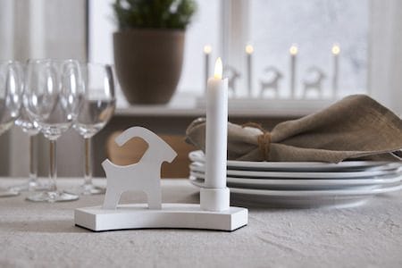 Flamme Rustic LED antikklys 2-pakning 15 cm - hvit - Belysning - Dekorasjonsbelysning - Dekorativ innendørsbelysning - Batteridrevne lys
