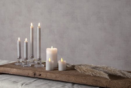 Flamme Rustic LED antikklys 2-pakning 15 cm - hvit - Belysning - Dekorasjonsbelysning - Dekorativ innendørsbelysning - Batteridrevne lys