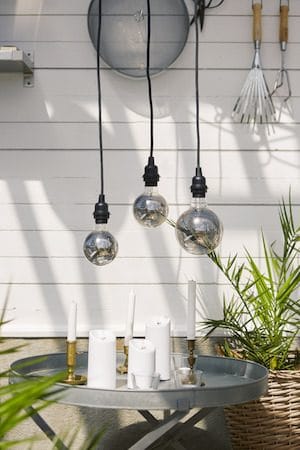 Flamme Rustic LED antikklys 2-pakning 15 cm - hvit - Belysning - Dekorasjonsbelysning - Dekorativ innendørsbelysning - Batteridrevne lys