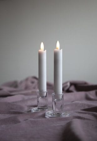 Flamme Rustic LED antikklys 2-pakning 15 cm - hvit - Belysning - Dekorasjonsbelysning - Dekorativ innendørsbelysning - Batteridrevne lys
