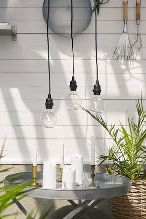 Flamme Rustic LED antikklys 2-pakning 15 cm - hvit - Belysning - Dekorasjonsbelysning - Dekorativ innendørsbelysning - Batteridrevne lys