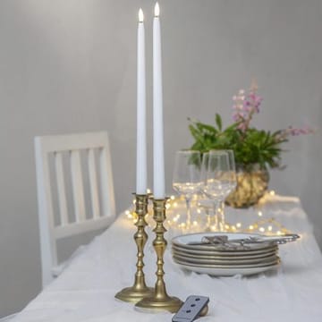 Flamme Slim LED antikklys 2-pakning 38 cm - hvit - Belysning - Dekorasjonsbelysning - Dekorativ innendørsbelysning - Batteridrevne lys