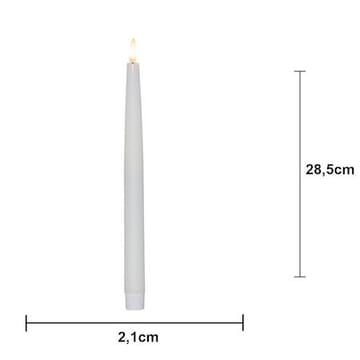 Flamme Slim LED-antikklys 4-pakning - hvit - Belysning - Dekorasjonsbelysning - Dekorativ innendørsbelysning - Batteridrevne lys