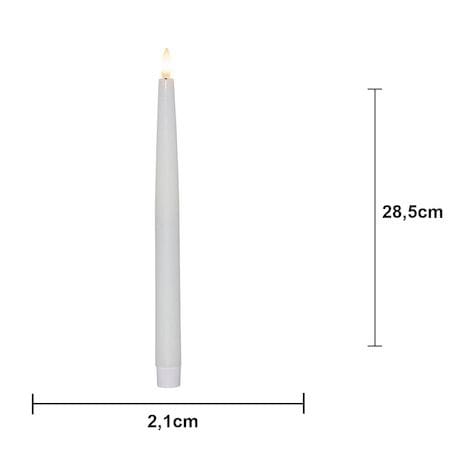 Flamme Slim LED-antikklys 4-pakning - hvit - Belysning - Dekorasjonsbelysning - Dekorativ innendørsbelysning - Batteridrevne lys