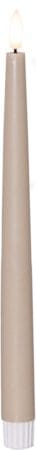 Flamme Slim LED-kronelys 2-pakning 28,5 cm, beige