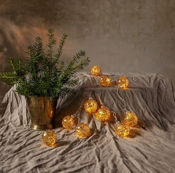 Glitter lysslynge - gull - Belysning - Dekorasjonsbelysning - Dekorativ innendørsbelysning - Lysslynge innendørs
