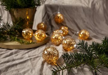 Glitter lysslynge - gull - Belysning - Dekorasjonsbelysning - Dekorativ innendørsbelysning - Lysslynge innendørs