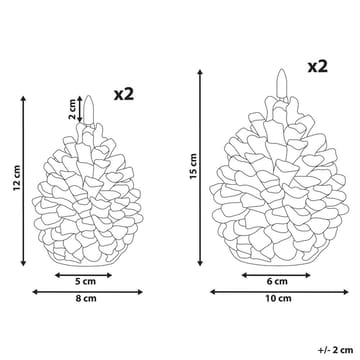 LED-lys Ivresse Sett med 4 - Interiør - Dekorasjon & innredningsdetaljer - Julepynt & juledekorasjon - Jul lys