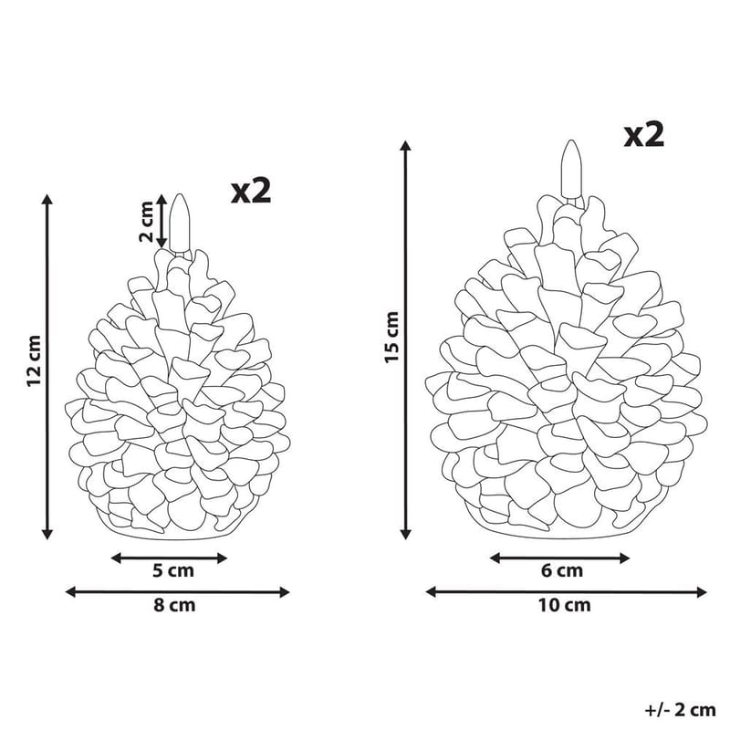 LED-lys Ivresse Sett med 4 - Interiør - Dekorasjon & innredningsdetaljer - Julepynt & juledekorasjon - Jul lys
