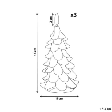 LED-lys Veloura Set med 3 - Interiør - Dekorasjon & innredningsdetaljer - Julepynt & juledekorasjon - Jul lys