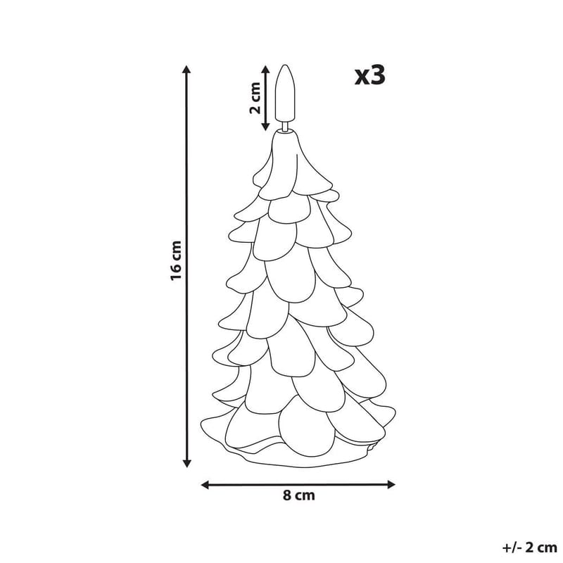 LED-lys Veloura Set med 3 - Interiør - Dekorasjon & innredningsdetaljer - Julepynt & juledekorasjon - Jul lys
