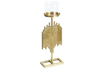 Ljusstake Beliani Nias 18x13x53 cm GOLD - Interiør - Lys & dufter - Lysestaker og lykter