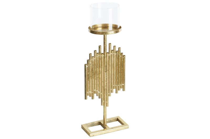 Ljusstake Beliani Nias 18x13x53 cm GOLD - Interiør - Lys & dufter - Lysestaker og lykter
