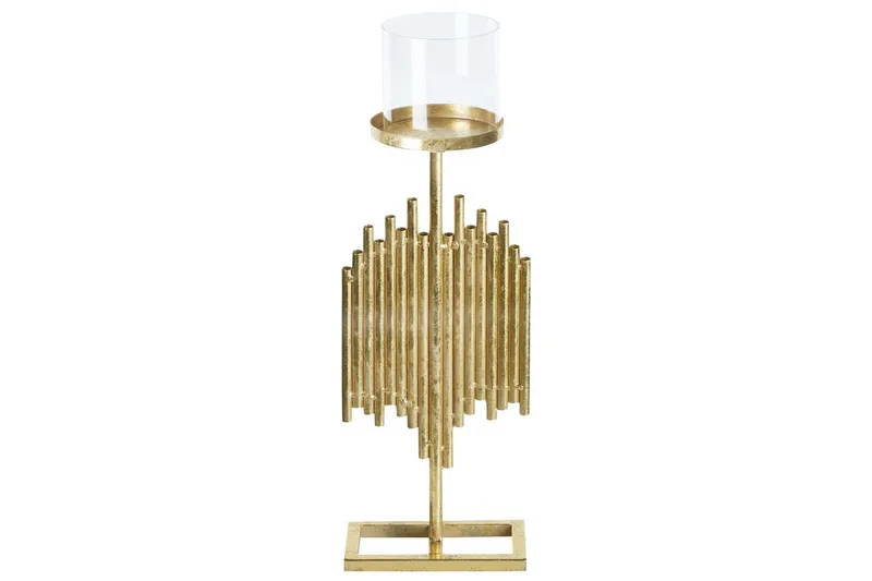 Ljusstake Beliani Nias 18x13x53 cm GOLD