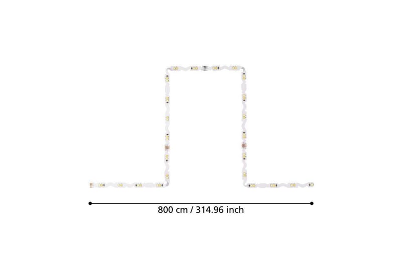 Lyslist Eglo Fleksibel CCT 8 m - 8 m - Belysning - Dekorasjonsbelysning - Dekorativ innendørsbelysning - Lyslist