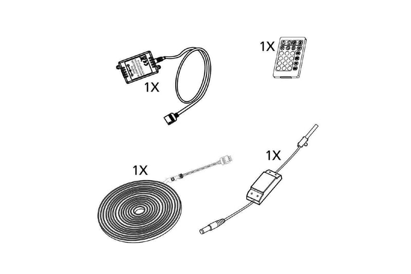 Lyslist Eglo Fleksibel RGB 3000K 2 m - 2 m - Belysning - Dekorasjonsbelysning - Dekorativ innendørsbelysning - Lyslist
