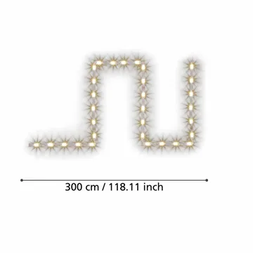 Lyslist Stripe-Z LED-ZIG-CCT - 3 m - Belysning - Dekorasjonsbelysning - Dekorativ innendørsbelysning - Lyslist