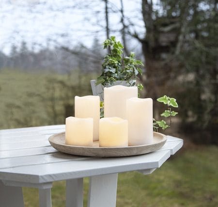 Paul sett med 5 LED-kubbelys 10 cm - elfenbenshvit - Belysning - Dekorasjonsbelysning - Dekorativ innendørsbelysning - Batteridrevne lys