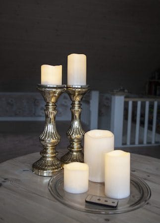 Paul sett med 5 LED-kubbelys 10 cm - elfenbenshvit - Belysning - Dekorasjonsbelysning - Dekorativ innendørsbelysning - Batteridrevne lys