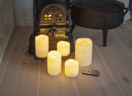 Paul sett med 5 LED-kubbelys 10 cm - elfenbenshvit - Belysning - Dekorasjonsbelysning - Dekorativ innendørsbelysning - Batteridrevne lys