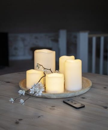 Paul sett med 5 LED-kubbelys 10 cm - elfenbenshvit - Belysning - Dekorasjonsbelysning - Dekorativ innendørsbelysning - Batteridrevne lys