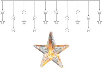 Star Curtain lysgardin 180 cm - transparent - Belysning - Dekorasjonsbelysning - Dekorativ innendørsbelysning - Lysslynge innendørs