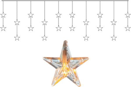 Star Curtain lysgardin 180 cm - transparent - Belysning - Dekorasjonsbelysning - Dekorativ innendørsbelysning - Lysslynge innendørs