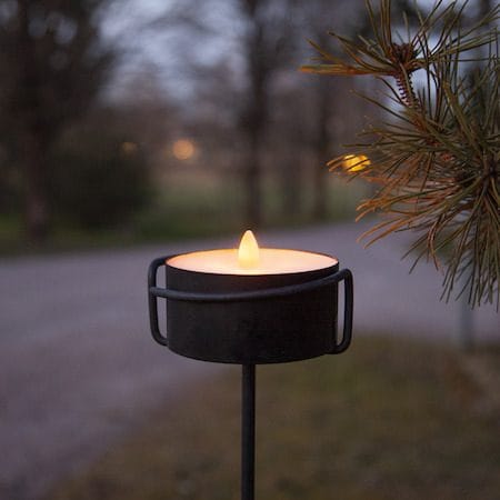 Torch Candle LED-lys 10,5 cm - svart - Belysning - Dekorasjonsbelysning - Dekorativ innendørsbelysning - Batteridrevne lys