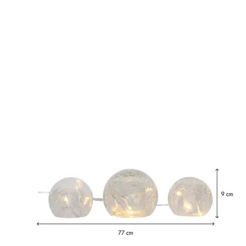 Triss glassdekorasjon 77 cm - transparent - Belysning - Dekorasjonsbelysning - Dekorativ innendørsbelysning - Lysslynge ball