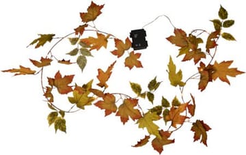Autumn Girlander - Oransje høstfarger - Belysning - Dekorasjonsbelysning - Dekorativ utendørsbelysning - Lyslenke utendørs